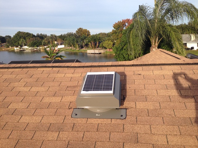 Solar Attic Fans For Shingle Roofs
